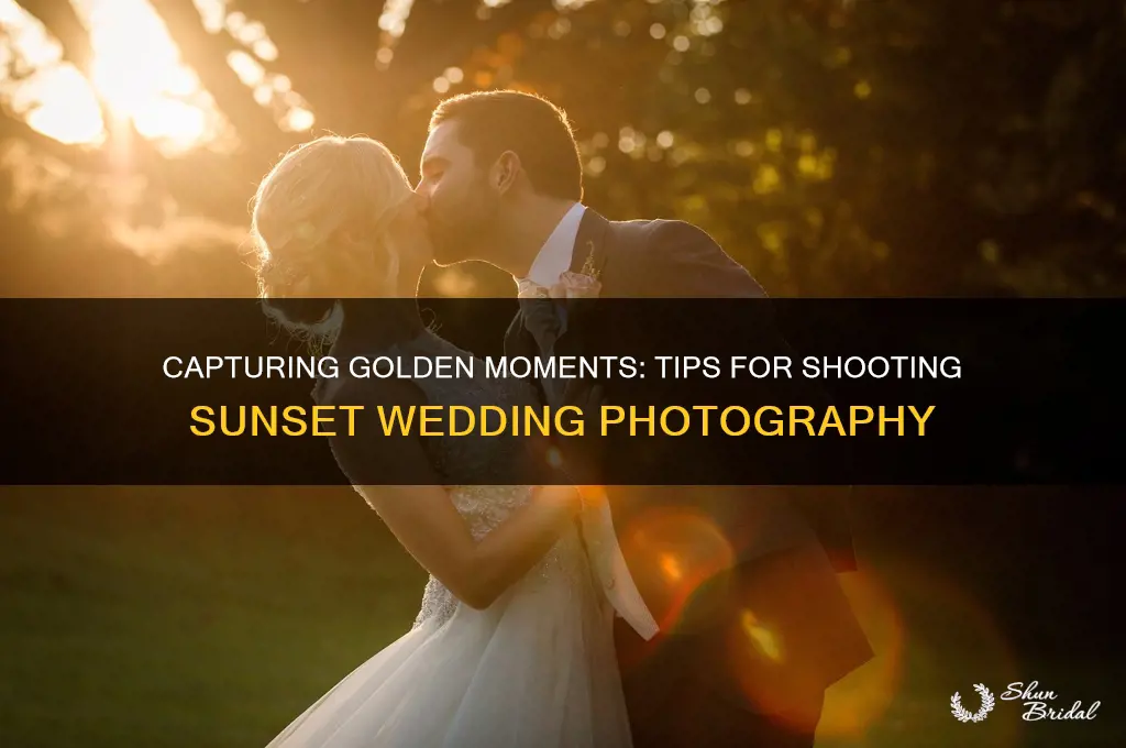 how to shoot a sunset wedding