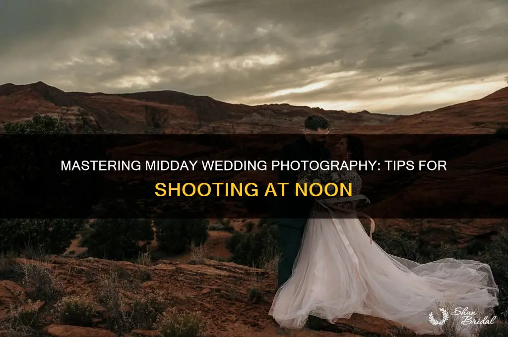 how to shoot a wedding at noon