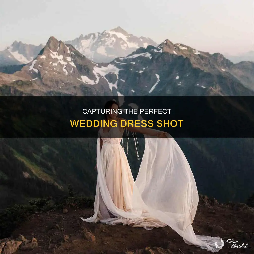 how to shoot a wedding dress