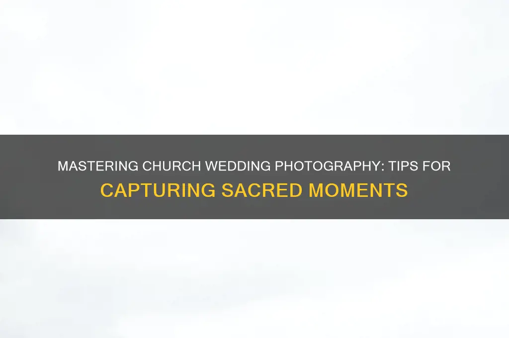 how to shoot a wedding in a church