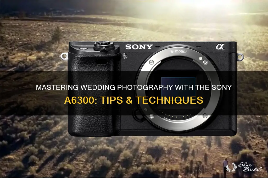 how to shoot a wedding with a sony a6300