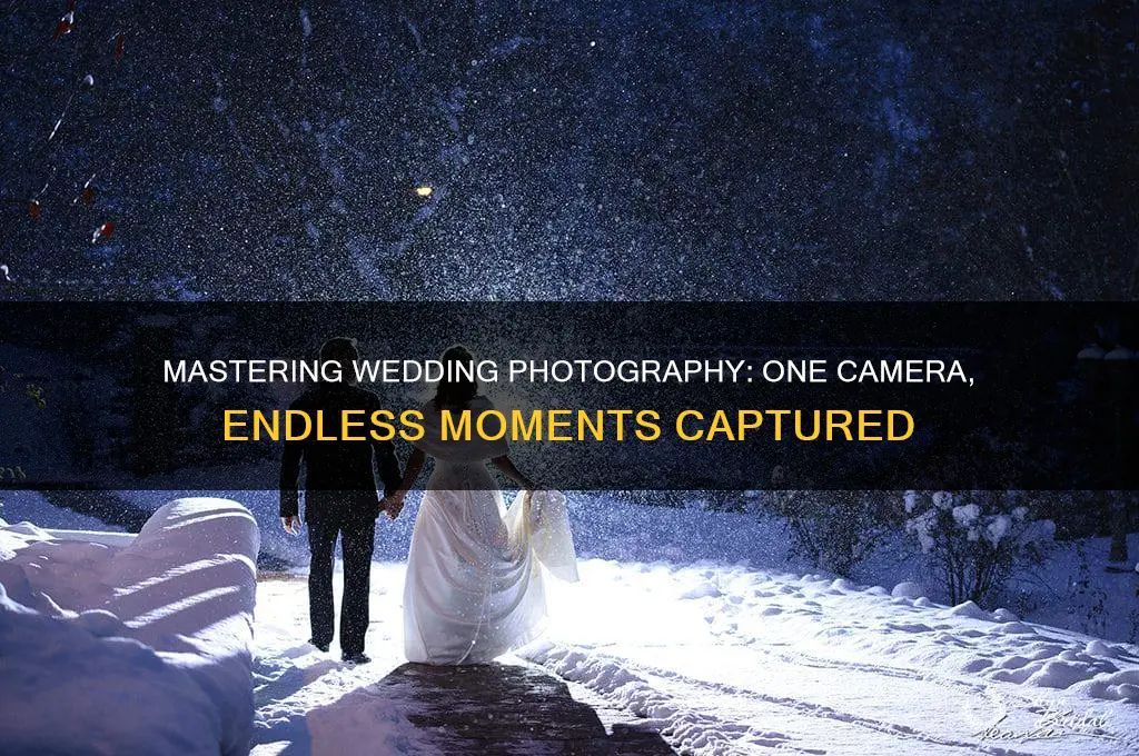 how to shoot a wedding with one camera