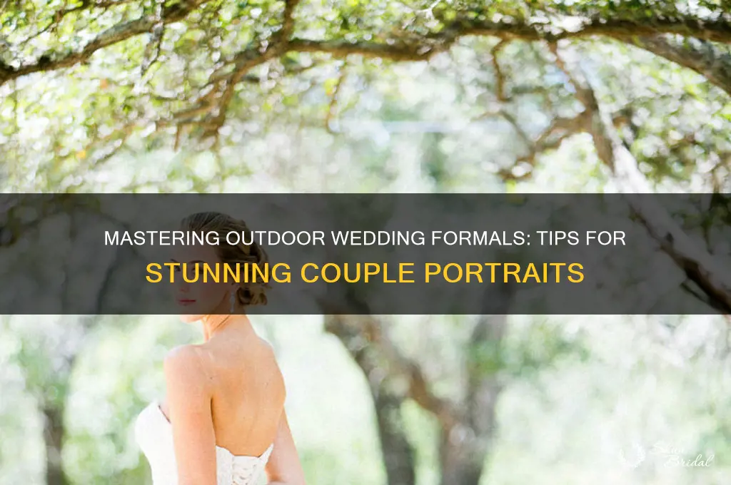 how to shoot outdoor wedding formals