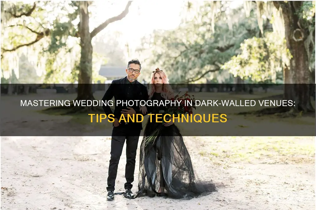 how to shoot wedding with dark walls