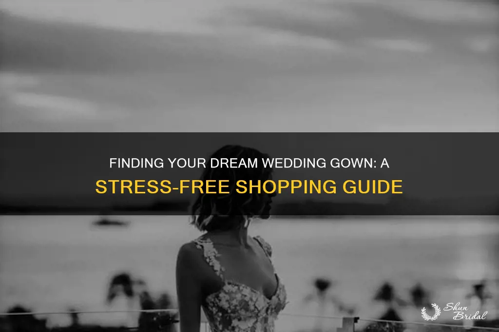 how to shop for a wedding gown
