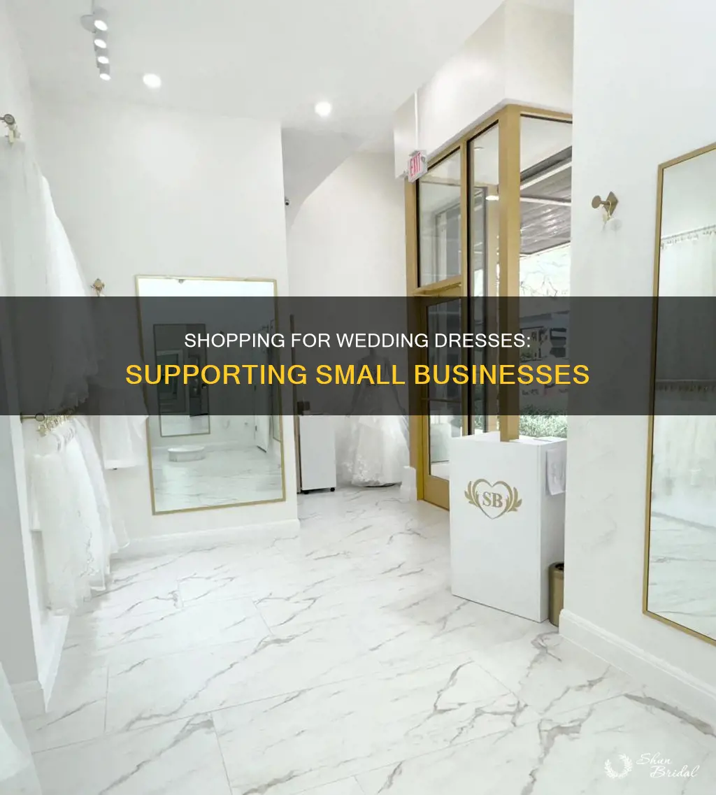 how to shop for wedding dresses in small business
