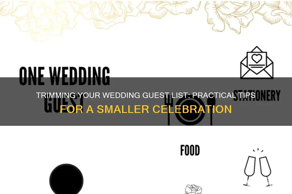 how to short a wedding guest list