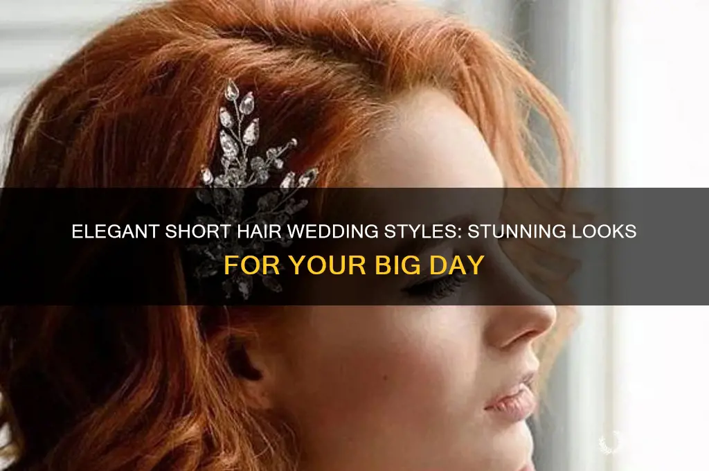 how to short hair wedding styles
