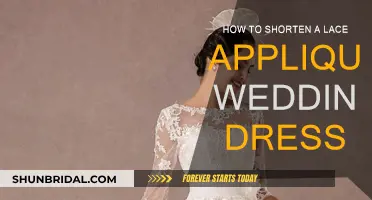 Altering a Wedding Dress: Lace Appliqué Shortening