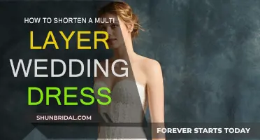 Altering a Multi-Layer Wedding Dress: Shortening Techniques
