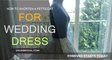 Adjusting Your Wedding Petticoat: Shortening for the Perfect Fit