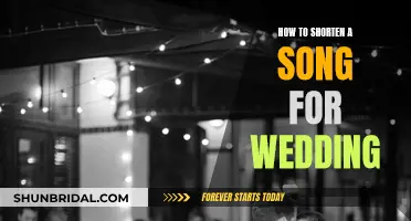 Trimming Tunes: Shortening Songs for Your Wedding