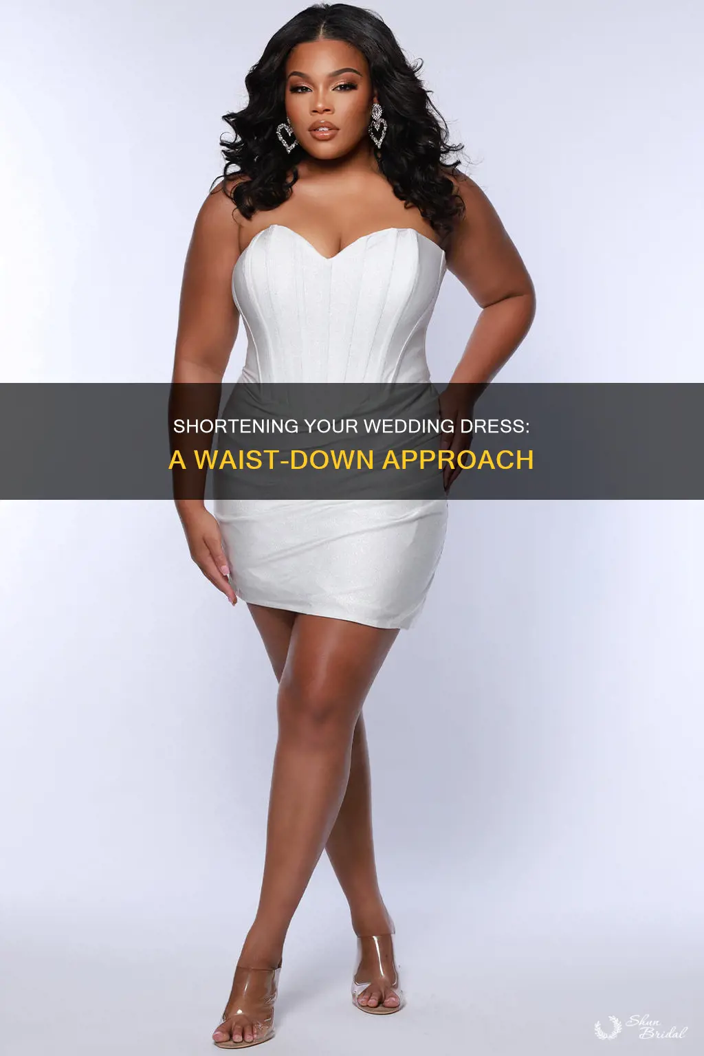 how to shorten a wedding dress at the waist