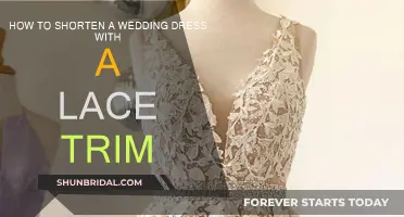 Trimming Your Wedding Gown: Shortening with Lace Trim