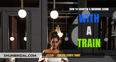Effortless Wedding Gown Alterations: Shortening Your Dress with a Train