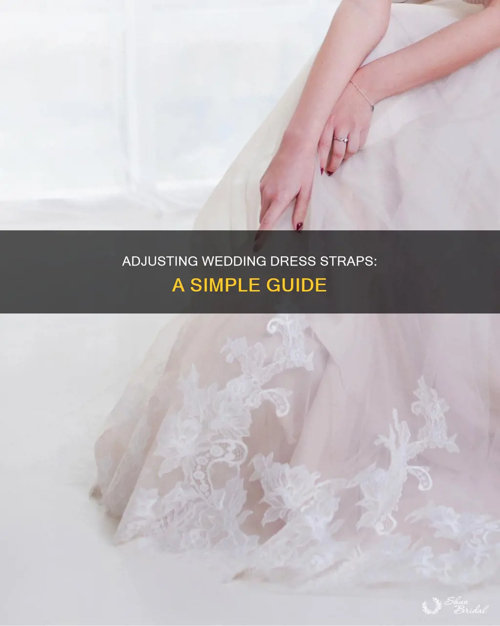 how to shorten wedding dress straps