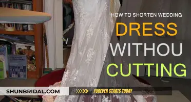 Shorten Your Wedding Dress Without Cutting: Easy Tricks