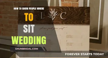 Creative Ways to Guide Guests to Their Seats at Your Wedding