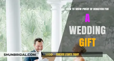 Wedding Gift Donations: How to Provide Proof of Your Generosity