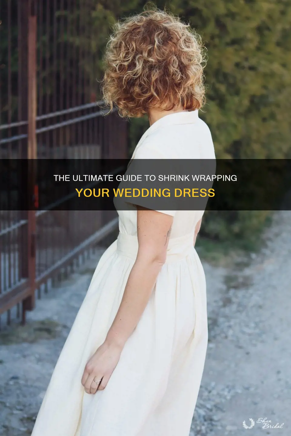 how to shrink wrap a wedding dress