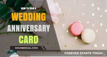 Thoughtful Ways to Sign a Wedding Anniversary Card with Love