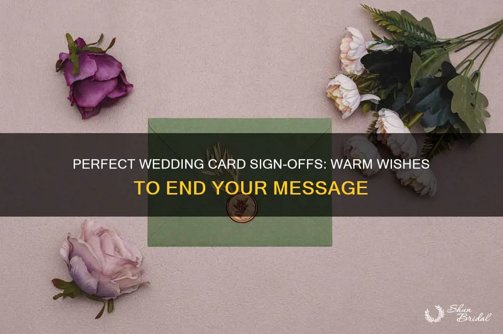 how to sign a wedding card at the end