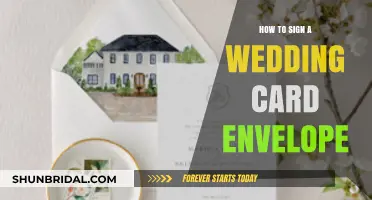 Elegant Envelope Etiquette: Mastering the Art of Signing Wedding Cards