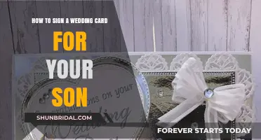 Heartfelt Words: Crafting the Perfect Wedding Card for Your Son