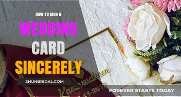Sincerely Yours: Crafting the Perfect Wedding Card Signature