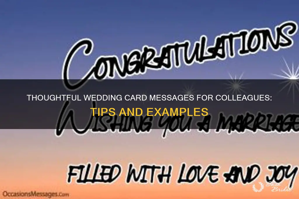 how to sign a wedding card to an associate