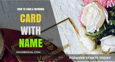 Personalizing Your Wedding Wishes: How to Sign a Card with Your Name