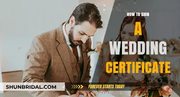 How to Properly Sign Your Wedding Certificate: A Step-by-Step Guide