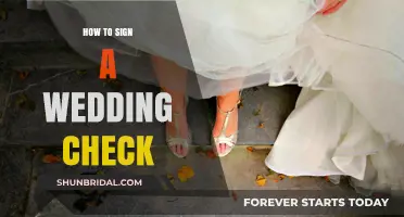 Elegant Etiquette: How to Properly Sign a Wedding Check