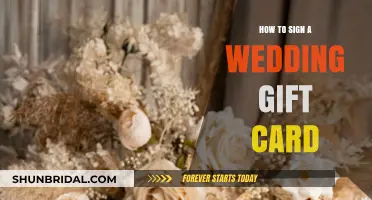Thoughtful Tips for Signing a Wedding Gift Card with Style