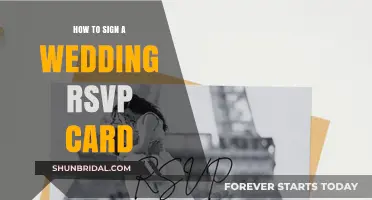 Mastering the Art of Signing Wedding RSVP Cards: A Simple Guide