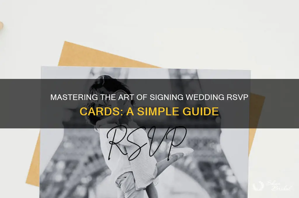 how to sign a wedding rsvp card
