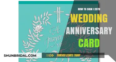 Thoughtful Ways to Sign a 25th Wedding Anniversary Card