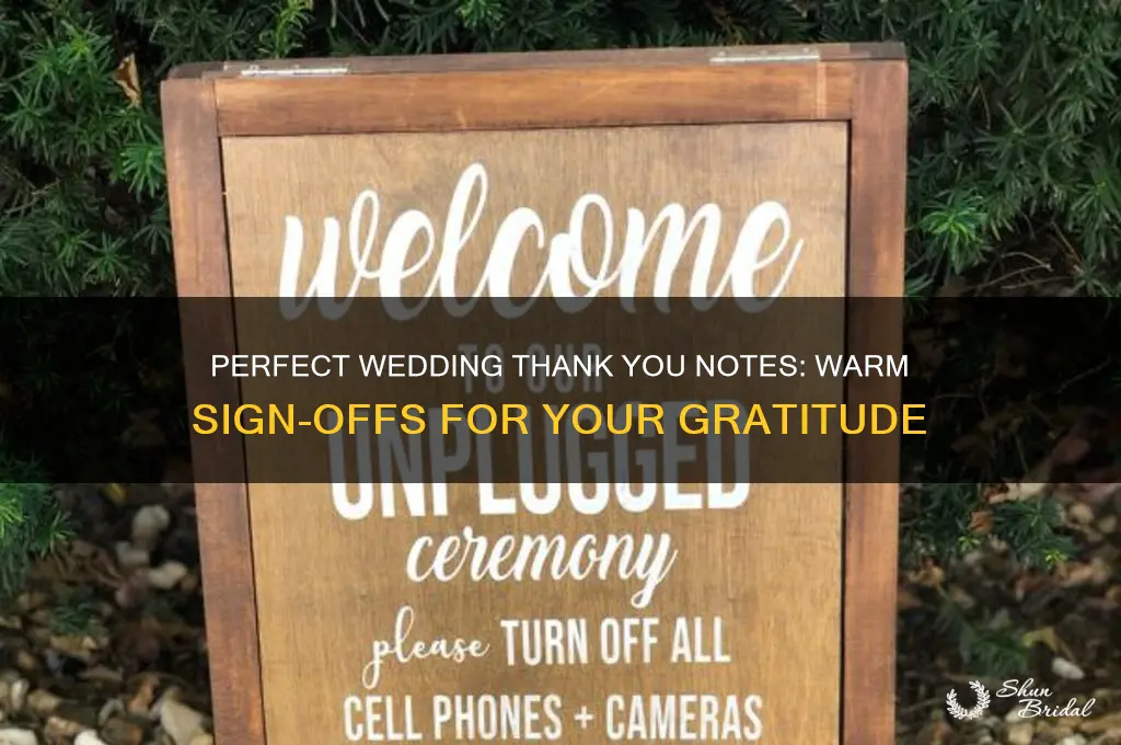 Perfect Wedding Thank You Notes: Warm Sign-Offs For Your Gratitude ...