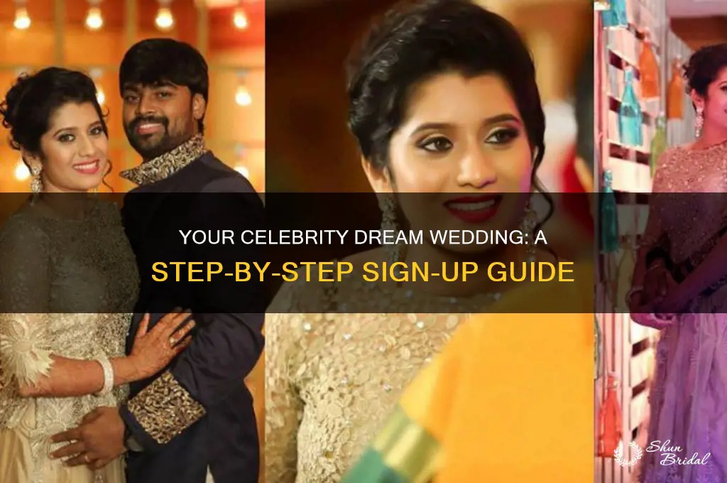 how to sign up for my celebrity dream wedding