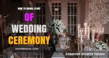 Elegant Ways to Signal the Start of Your Wedding Ceremony