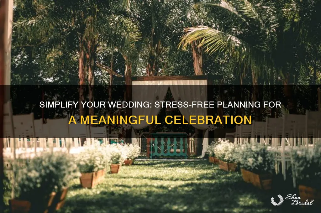 how to simplify a wedding