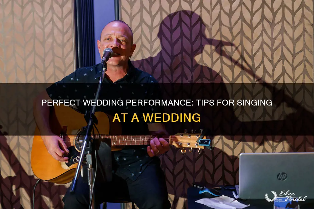 how to sing at a wedding