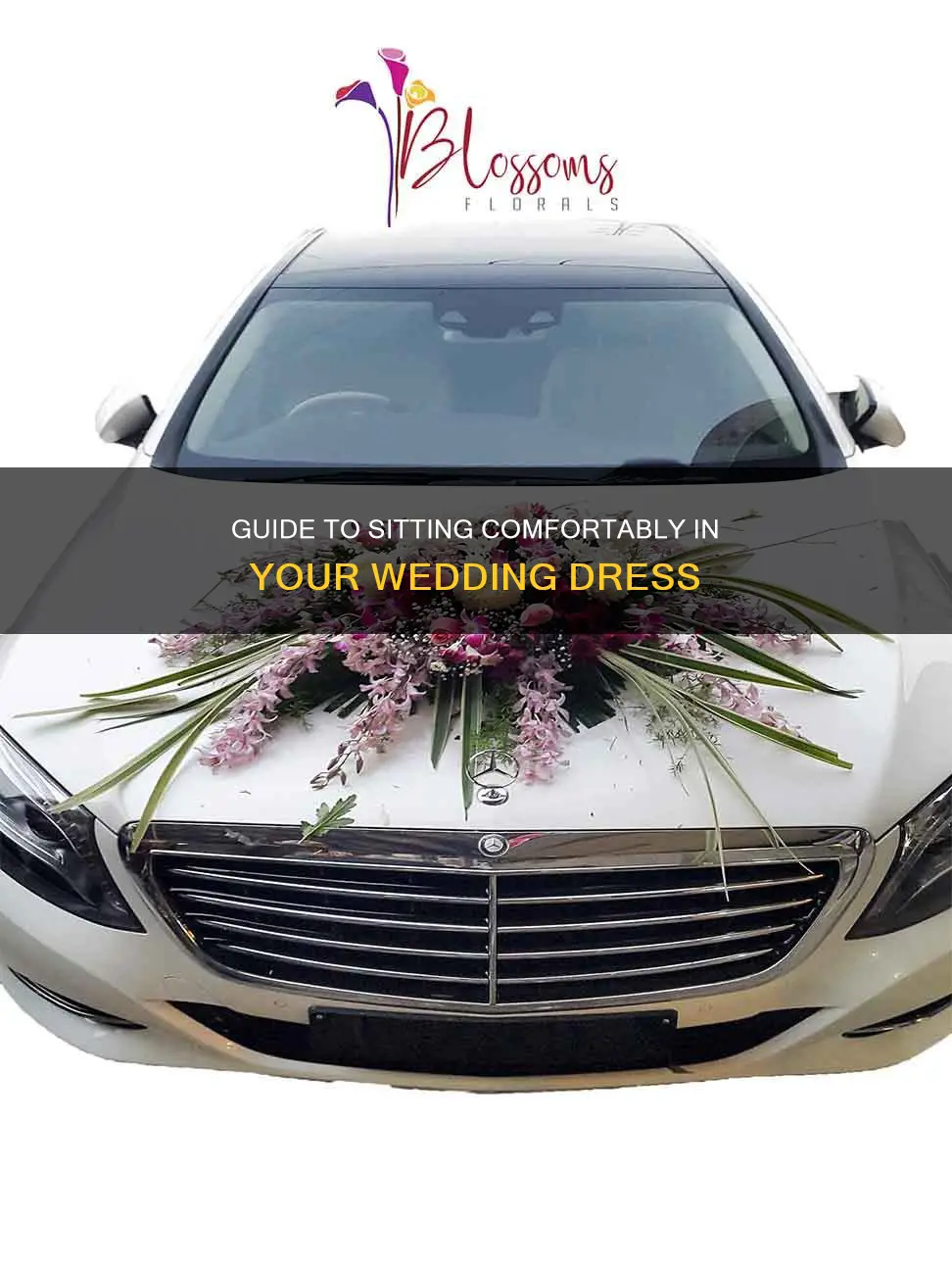 how to sit in car with wedding dress