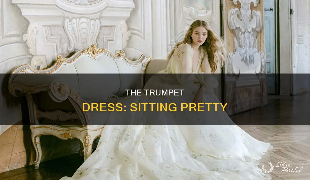 how to sit in s trumpet wedding dress