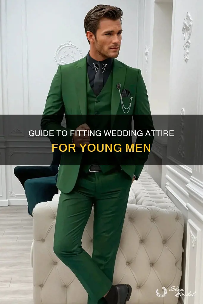 how to size a young man for wedding dress clothes