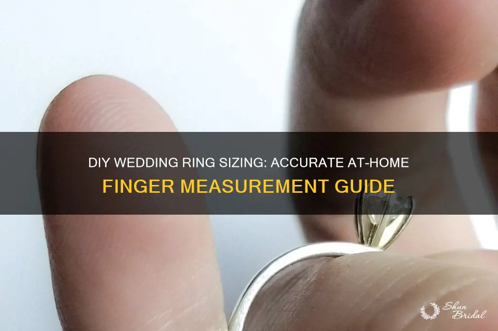 how to size your wedding finger at home