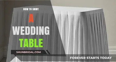 Elegant Skirting Techniques to Transform Your Wedding Table Decor