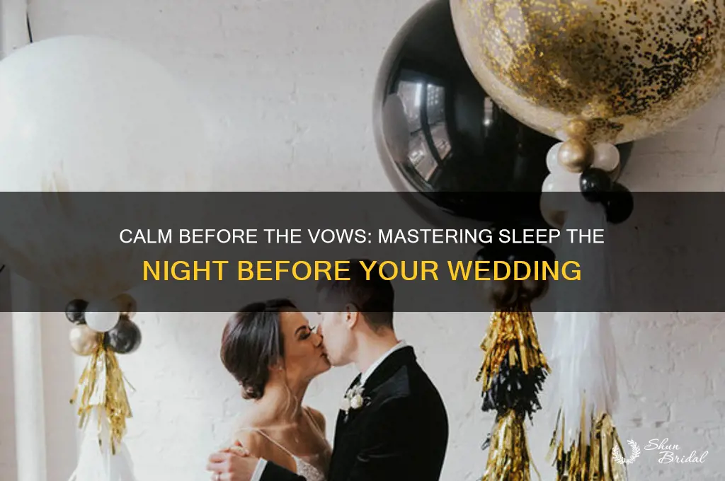how to sleep night before wedding