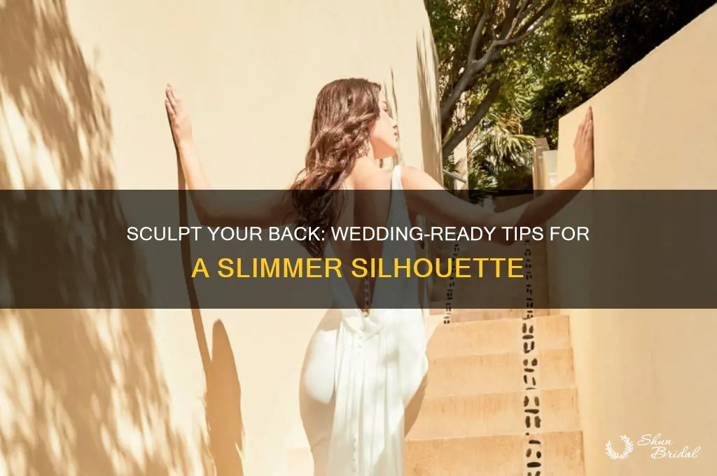 how to slim down your back for a wedding