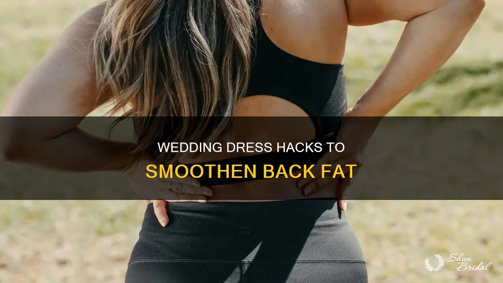 how to smooth back fat in wedding dress